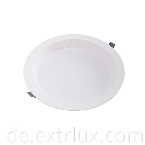 Led Recessed Round Anti Glare Downlight 12w Front